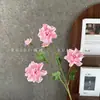Flor de Peonía Artificial de 6 Cabezas, Decoración de Sala de Estar de Alta Gama, Arreglo Floral para Bodas, Decoración de Ramo Paisajístico, Venta al por Mayor