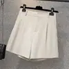 Traje de shorts de chifón negro para mujer talla grande de verano con cintura elástica, finos y ligeros, pantalones de pierna ancha en línea A para figuras petite, adecuados para usar como ropa exterior