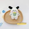 Broche de peluche de dibujos animados de perro Pacha, babero, perro, estudiante, mochila escolar, bufanda decorativa, accesorios para ropa
