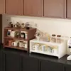 Estante de almacenamiento de escritorio, organizador de bocadillos, encimera de cocina, mesa de comedor, mesa auxiliar, portavasos, estante de exhibición de varios niveles
