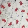 Vestido nuevo bordado top halter cheongsam tela bordada punto línea multicolor bordado plano pedido tela bordada