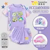 2025 Nuevo Fiesta Cinco Dibujos Animados Traje de Baño Infantil Niñas Secado Rápido Dividido Niñas Protección Solar Traje de Baño Moderno