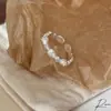 Anillo de Flor Cepillada de Plata de Ley S925 para Mujer, No se Desvanece, Diseño Abierto, Lujo Ligero, Nicho, Sensación de Alta Gama, Anillo para el Dedo Índice, Moderno