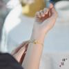 Tienda de oro Puzuo con corona de diamantes de oro arena oso de peluche pulsera joyería exquisita linda para mujer regalo de novia