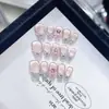 Daiyueda Puro Hecho a Mano Uña Portátil Lazo Lolita Estéreo Mariposa Pintada a Mano Ojo de Gato Parche para Uñas