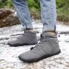Zapatos de Algodón para Exterior Transfronterizo Impermeables para Senderismo Montañismo Botas de Algodón con Forro Polar Zapatos Cálidos para Pareja Deportivos Acolchados Antideslizantes Botas de Nieve