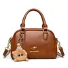 Bolsa de Bowling Portátil Fashion Feminina 2024 Inverno Nova Retro Nicho Fashionável Bolsa de Ombro Única Bolsa Transversal de Alta Qualidade