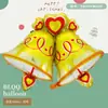 Nueva Serie de Decoración para Fiesta Navideña Mini Muñeco de Nieve, Anciano, Reno, Árbol de Navidad Globos de Papel de Aluminio Serie Navideña