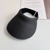 Sombrero de Paja con Visera Ancha para Mujer, Circunferencia de Cabeza Grande, Estilo Coreano de Verano, Sombrero de Sol con Protección UV