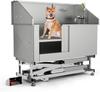 Piscina de Aço Inoxidável para Pets Loja de Animais Comercial Banho de Gato e Cachorro Banheira de Aço Inoxidável para Pets