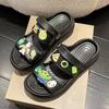 Sandalias de Verano para Mujer con Suela Gruesa, Antideslizantes para Exteriores, Nuevo Estilo Coreano 2025, Sandalias de Moda que Aumentan la Altura, Venta al por Mayor