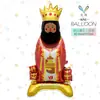 Mecrla Best-Seller Transfronteiriço Balões de Folha de Alumínio Dia de Reis Espanhol Rei de Rosto Branco Arranjo de Decoração de Festa