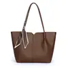 Bolso Tote Simple de Moda Transfronterizo Global para Mujer, Gran Capacidad, Bolso de Mujer Estilo Nuevo, Bolso Cruzado de Hombro para Mujer, Bolso Grande