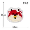 Promoção Quente Bordado Computadorizado Adesivo Termofusível Tecido para Bordar com Ferro Adesivo Animal de Desenho Coelho Cachorrinho Porco Porco Patches Adesivo Decorativo