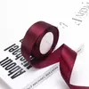 Fita de cetim de 4cm, fita vermelha colorida, fita para DIY, material de rosa, decoração de seda, embalagem de presente para bolo atacado
