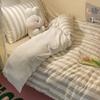 Juego de Tres Piezas para Cama Individual de Dormitorio Algodón Puro 2025 Nuevo Cama Sábanas Edredón Juego de Cama de Cuatro Piezas Algodón Lavado