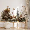 Pegatinas de Pared de Animales de Cuento de Hadas Temática del Bosque Hs4593E para Decoración de Paredes de Aula de Jardín de Infancia, Pegatinas Removibles de Bosque de Caricaturas