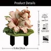 Hada Durmiente Flor Transfronteriza Acrílico Plano 2D Hogar Jardín con Alas Niña Ángel Decoración de Patio
