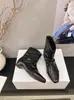 Botines Cuadrados Estilo Coreano Fruncidos con Tacón de Bloque para Mujer 2026 Tacón Oculto Adelgazantes Versátiles Botas de Caballero Botines Cortos con Tacón Oculto