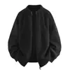 2026 Nuevo Suéter de Punto para Hombre de Importación Otoño-Invierno con Cuello Alto y Doble Cremallera Talla Grande Moda Casual Chaqueta Cardigan