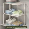 Prateleira organizadora retrátil para guarda-roupa, ferramenta economizadora de espaço para armário de roupas, prateleira divisória deslizante, sapateira