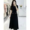 Vestido de Gelo de Seda Elegante com Renda Vazada Estilo Chanel Suave 2026 Inspirado em Hong Kong Estilo Francês Pérola de Luxo de Alta Qualidade