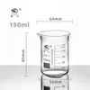 Vaso de precipitados shuniu al por mayor tipo bajo resistente a alta temperatura borosilicato 100/250ml500ml1000ml vaso de precipitados