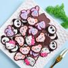 Accesorios de resina de galleta de chocolate simulación de dibujos animados al por mayor material para casa de juegos DIY hecha a mano accesorios para el cabello pegatinas para refrigerador