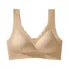 Roupa íntima de verão sem marcas Rose, sutiã top sem aro para seios pequenos, realçador e anti-flacidez, sutiã respirável