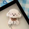 Chaveiro Pingente Cachorro Fofo Chapéu Óculos Boneca de Pelúcia West Highland Acessórios Acessórios