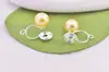 Pendientes de Perla sin Oreja Accesorios Aro Simple DIY Placa Mosquitera Pinza de Oreja Francesa Retro Pendientes Dulces
