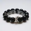 [Los Sueños Viejos Aún Permanecen] Pulsera Hecha a Mano de Cristal Natural Obsidiana Plateada para Mujeres, Estilo Nuevo Versátil, Pulsera de Efecto Blanqueador al por Mayor