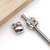 Cuentas antiguas de aleación de plata con agujero grande, pulsera con cuentas, colgante de calavera, búho, tai chi, cuentas sueltas, cuentas DIY, accesorios de joyería