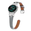 Correa Universal de Cuero para Smartwatch con Hebilla de T con Incrustaciones de Pedrería para Garmin fenix5/6/7/8 Nuevos Modelos