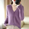 Cárdigan Suéter de Punto Retro Otoño Estilo Americano Prendas de Punto Talla Grande Top Patchwork Manga Larga para Mujer