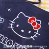 Bolsa de Cosméticos de Almacenamiento Portátil de Gran Capacidad Kt Cat de Jeans Nueva Versión Coreana Autorizada Genuina de Sanrio