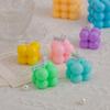 Vela de Aromaterapia Cubo de Rubik de Tamaño Pequeño Ceremonia Acompañante Ins Decoración Creativa para el Hogar Traje Accesorios para Sesión de Fotos Vela Nudo Cubo de Rubik