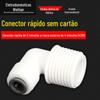 Conexão rápida de 2 pontos sem cartão Rosca externa de 4 pontos para plugue rápido de 2 pontos ElboW 4048 Conexão rápida 42W ElboW Acessórios para purificador de água
