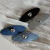 Pinza para el pelo de tela vaquera Dongdaemun Love Retro Femenino Love Pinza Lateral Pinza para Flequillo Accesorios para el Cabello Estilo Nuevo