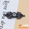 Hengmeihe Hebilla de metal Hanfu hebilla cheongsam hebilla vintage traje Tang superior botón decorativo accesorios de estilo chino