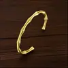 Pulsera Abierta de Nudo de Bambú para Mujer, Pulsera de Acero de Titanio para Verano, Estilo de Nicho de Gama Alta, Pulsera de Acero Inoxidable que no se decolora