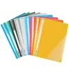 Carpeta de encuadernación de plástico A4 al por mayor del fabricante, carpeta de archivo de PP, carpeta clasificadora de dos agujeros, carpeta de informe 320