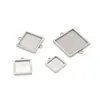 Fábrica de Origen Venta al por Mayor Acero Inoxidable Corte Dos en Uno Base Bandeja para Piedras de Tiempo Cuadrada Base Bandeja para Colgante Simple Colgante Doble