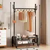 Nuevo modelo de perchero de pie para dormitorio, perchero de pie interior simple y engrosado para colgar ropa en las habitaciones del hogar