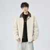 NASA SOBRE Chaqueta de vuelo a cuadros estilo americano de dos piezas falsas para hombre, primavera y otoño 2026 nueva suelta casual