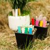En stock al por mayor etiqueta de jardinería de una palabra PVC escribible flores y plantas logo carnoso tarjeta protectora solar