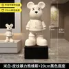 Cofrinho Urso Violento, uma peça decorativa de chão para a sala ao lado da TV, só permite a entrada de dinheiro, não a saída, um presente luxuoso e de alta qualidade para uma casa nova