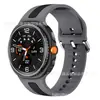 Adequado para Samsung Watch8 Pulseira de Relógio Listrada Vertical Watch8 Clássico Pulseira de Relógio Inteligente de Silicone Duas Cores
