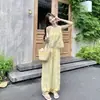 Moda Verão 2026 Casual Sem Mangas Renda Recorte Vazado Barra Colete + Conjunto Simples de Jogger