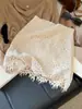Falda corta de ganchillo calado francés para mujer, nuevo estilo de otoño, de cintura alta, adelgazante, línea A, moderna, elegante y que realza la figura